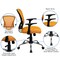 Emma and Oliver Mid-Back Mesh Swivel Task Office Chair with Chrome Base and Arms